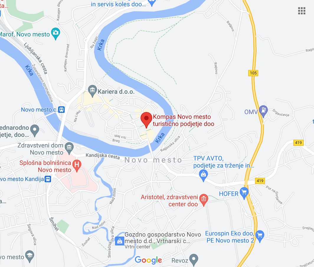 KNMtravel, office location, Novo mesto