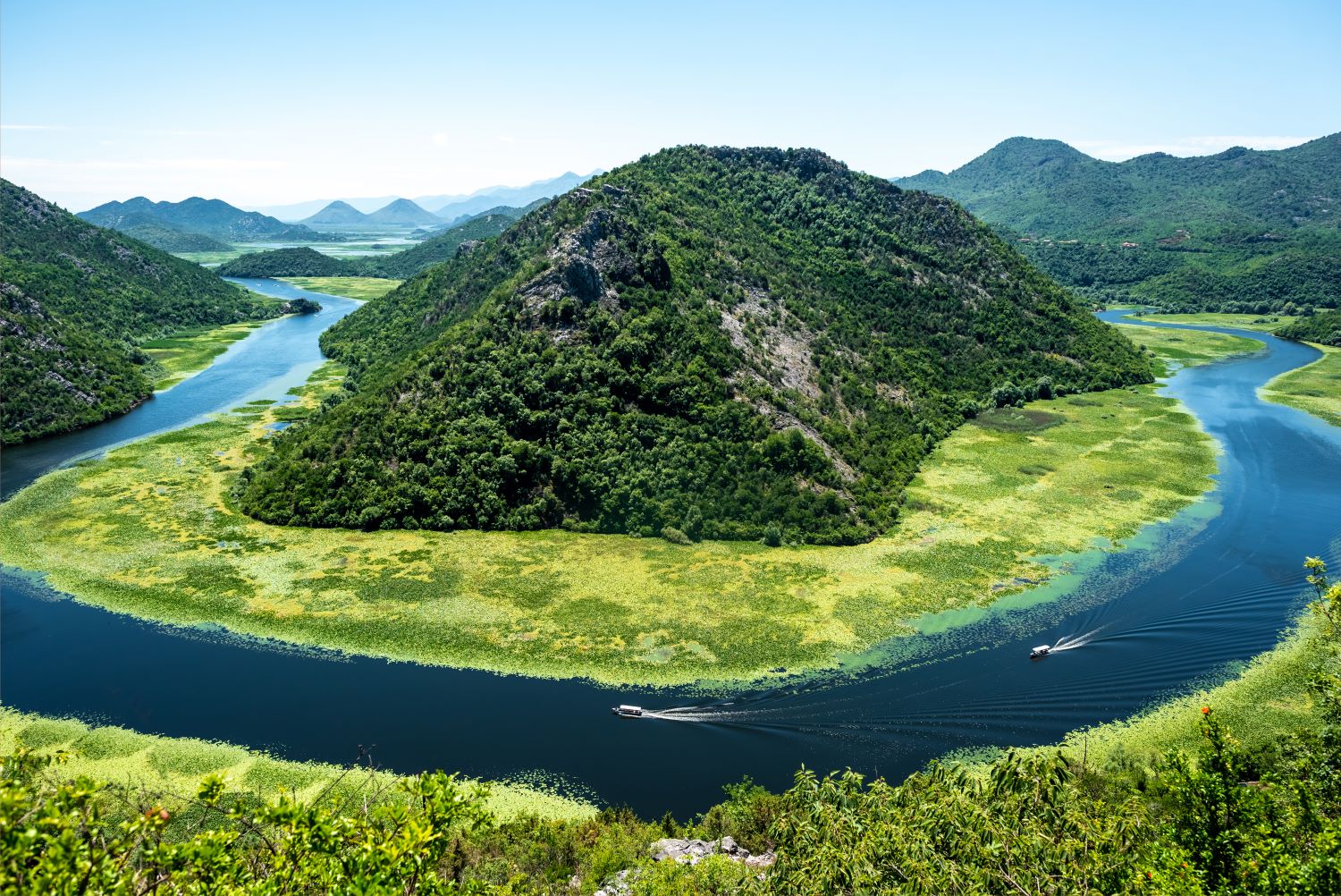 KNM Travel DMC, Exclusive Travel, Montenegro, Skadar lake, boat cruiser, nature